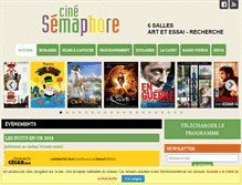 Tablet Screenshot of cinema-semaphore.fr